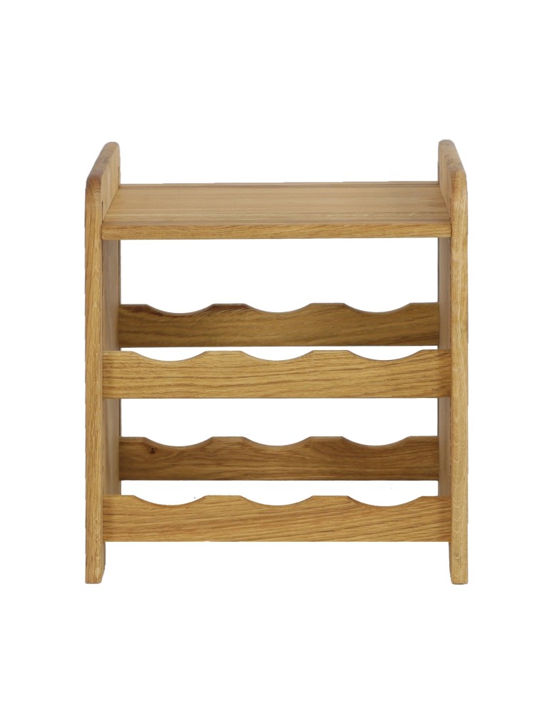 Regały - Dębowy Regał na Wino z Półką RW-22/6 butelek/ Olejowany - product b2b.wamar.biz 2