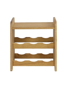 Dębowy Regał na Wino z Półką RW-22/6 butelek/ Olejowany - product 2