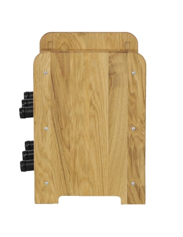 Regały - Dębowy Regał na Wino z Półką RW-22/6 butelek/ Olejowany - product 3