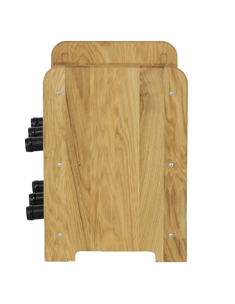 Regały - Dębowy Regał na Wino z Półką RW-22/6 butelek/ Olejowany - product b2b.wamar.biz 3