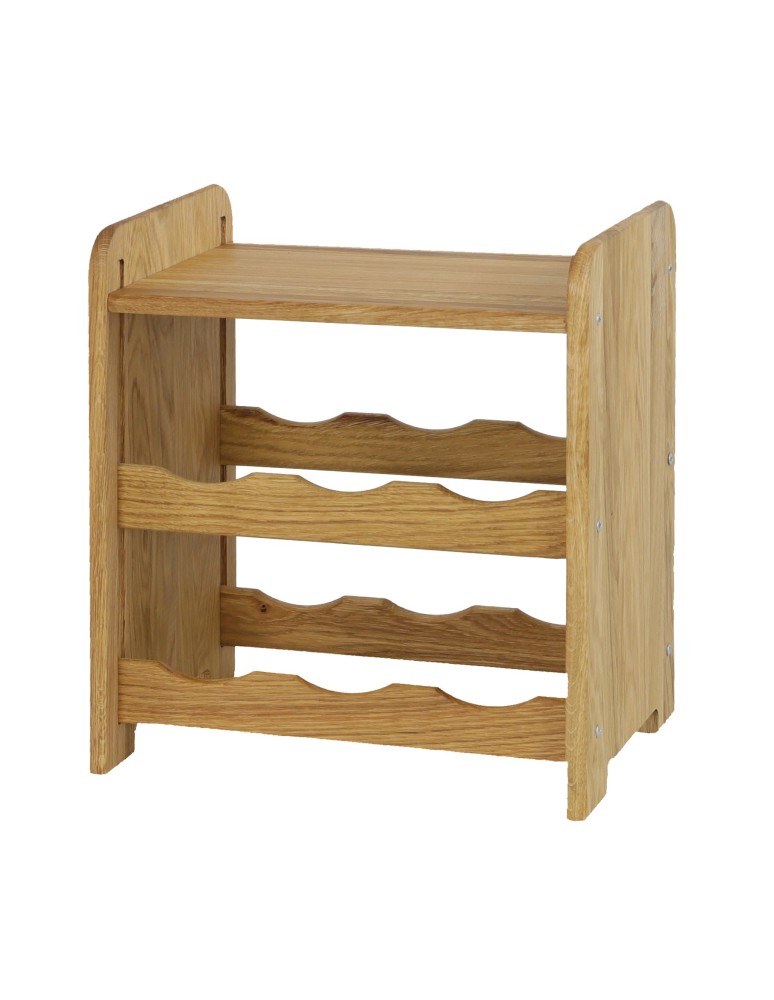 Regały - Dębowy Regał na Wino z Półką RW-22/6 butelek/ Olejowany - product b2b.wamar.biz 5