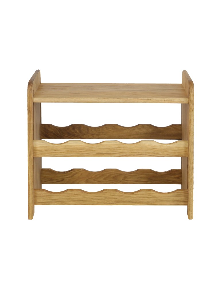 Regały - Dębowy Regał na Wino z Półką RW-22/8 butelek/ Olejowany - product b2b.wamar.biz 3