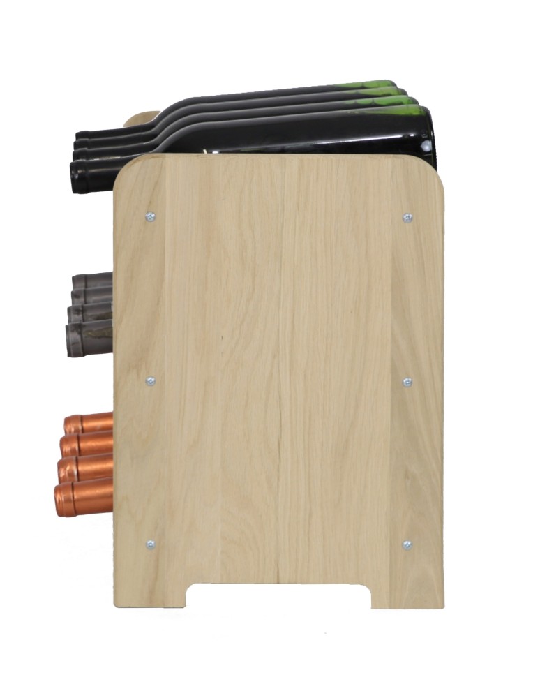 Regały - Dębowy Regał na Wino RW-22/12 butelek/ Naturalny - product b2b.wamar.biz 2