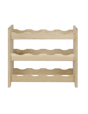 Regały - Dębowy Regał na Wino RW-22/12 butelek/ Naturalny - product 4