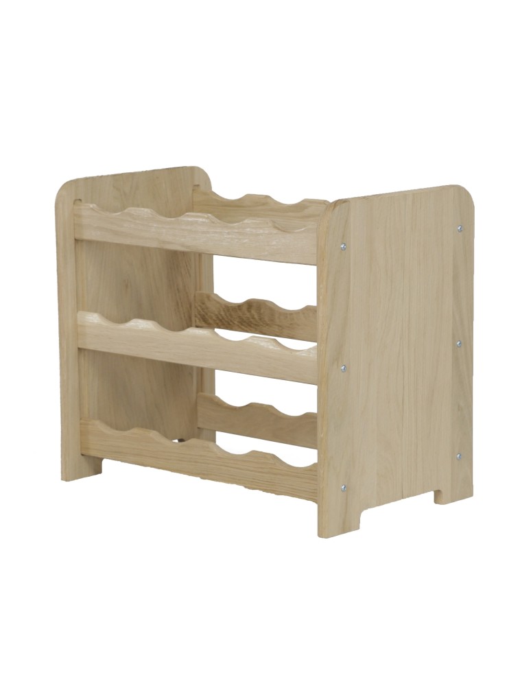 Regały - Dębowy Regał na Wino RW-22/12 butelek/ Naturalny - product b2b.wamar.biz 5