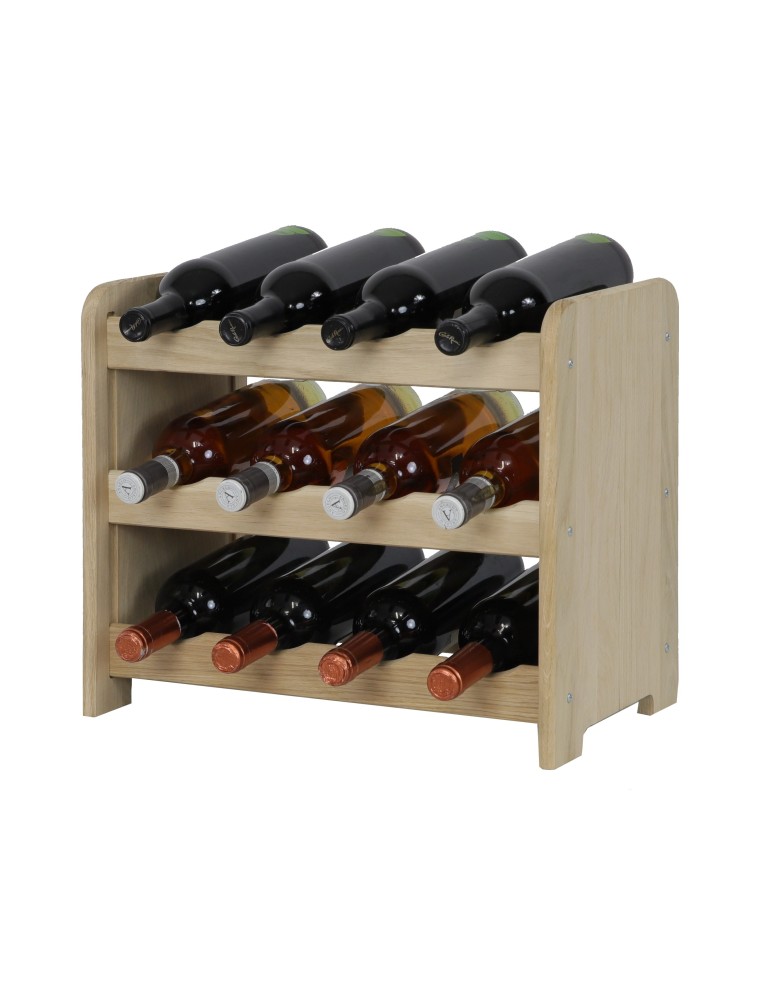 Regały - Dębowy Regał na Wino RW-22/12 butelek/ Naturalny - product b2b.wamar.biz 6
