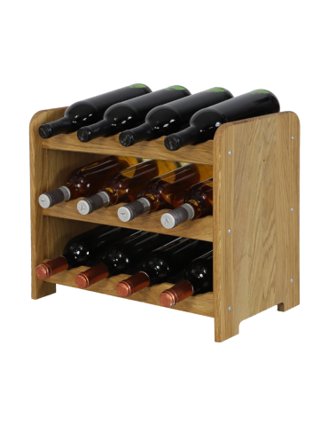 Dębowy Regał na Wino RW-22/12 butelek/ Olejowany