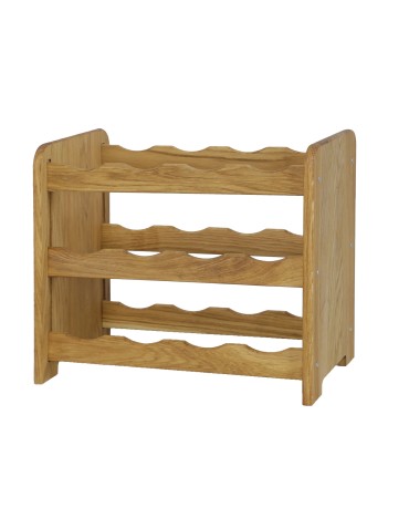 Regały - Dębowy Regał na Wino RW-22/12 butelek/ Olejowany - product 5