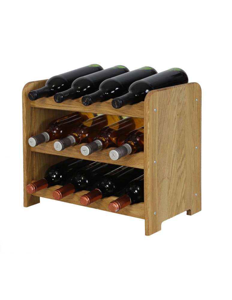 Regały - Dębowy Regał na Wino RW-22/12 butelek/ Olejowany - product b2b.wamar.biz 6