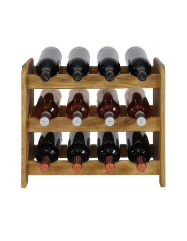 Regały - Dębowy Regał na Wino RW-22/12 butelek/ Olejowany - product 7