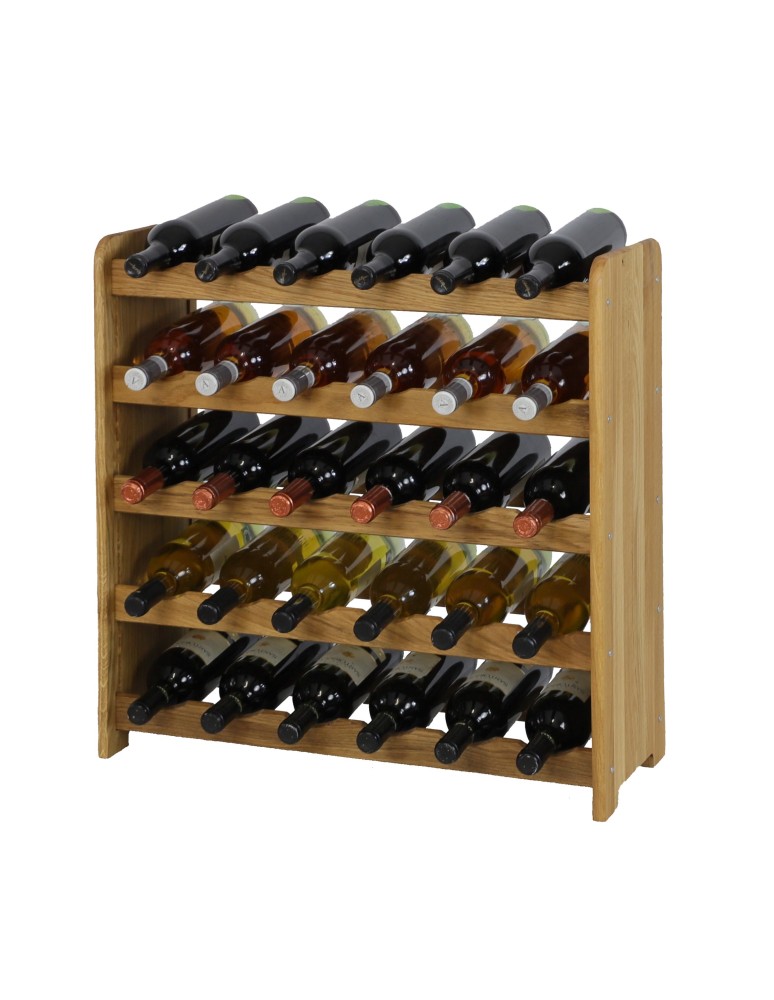 Regały - Dębowy Regał na Wino RW-22/30 butelek/ Olejowany - product b2b.wamar.biz 4