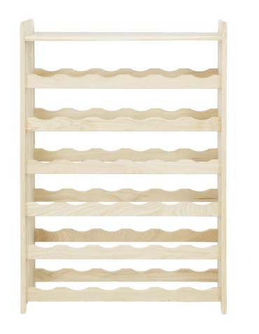 Dębowy Regał na Wino z Półką RW-22/36 butelek/ Naturalny - product 2