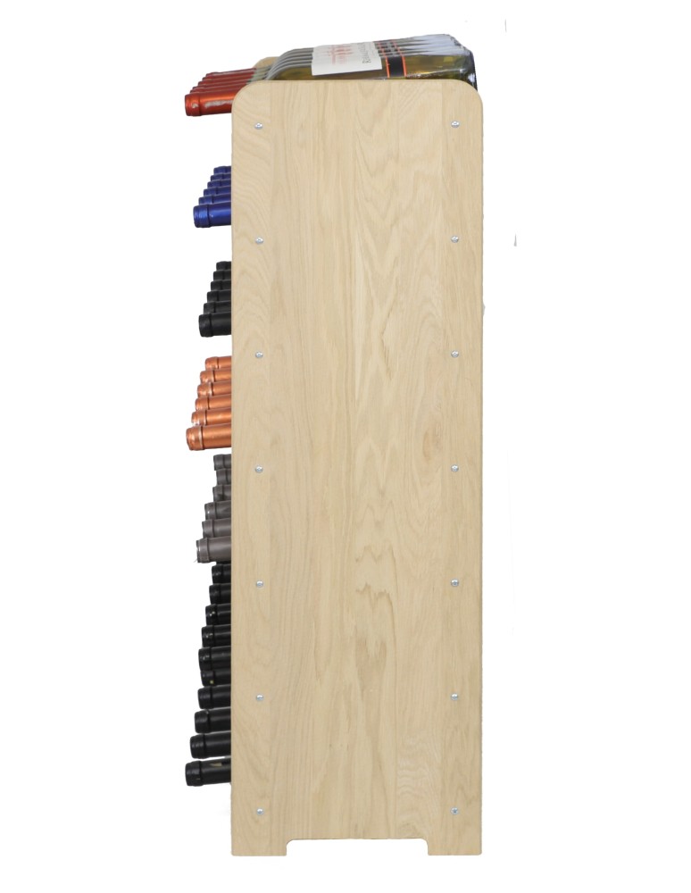 Regały - Dębowy Regał na Wino z Półką RW-22/36 butelek/ Naturalny - product b2b.wamar.biz 3