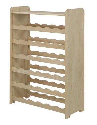 Regały - Dębowy Regał na Wino z Półką RW-22/36 butelek/ Naturalny - product 4