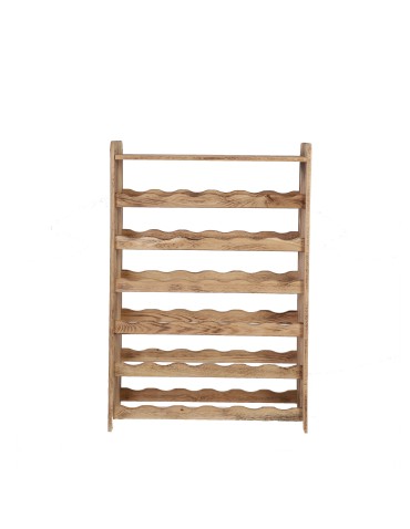 Regały - Dębowy Regał na Wino z Półką RW-22/36 butelek/ Opalany - product 6