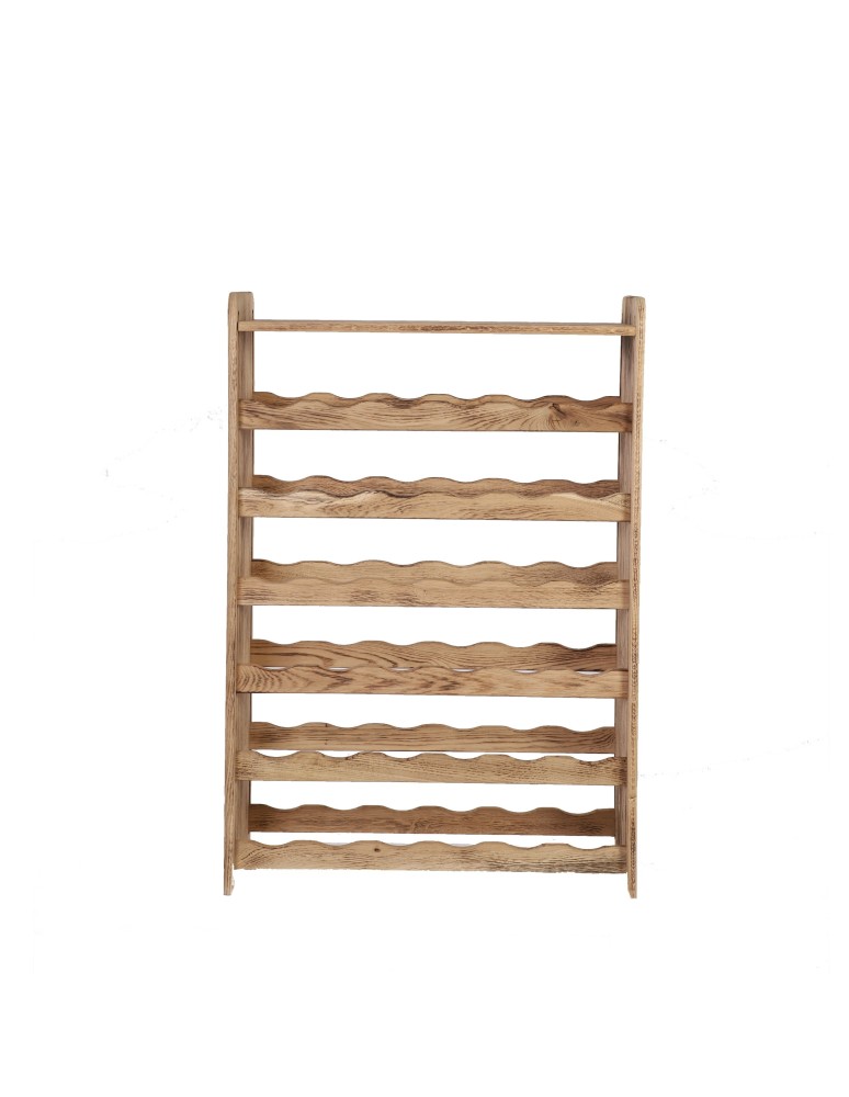 Regały - Dębowy Regał na Wino z Półką RW-22/36 butelek/ Opalany - product b2b.wamar.biz 6