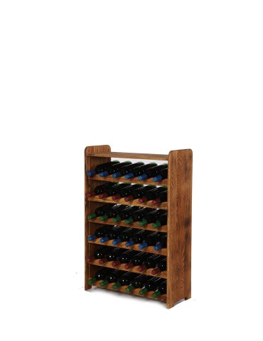 Dębowy Regał na Wino z Półką RW-22/36 butelek/ Opalany Olej - product 2