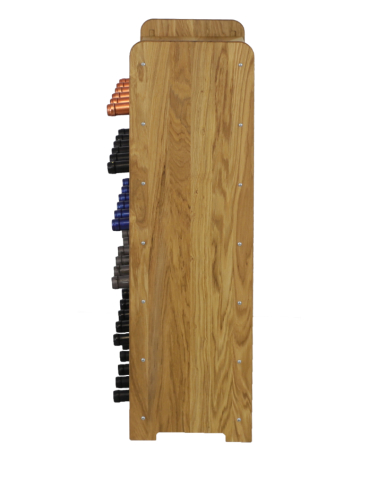 Regały - Dębowy Regał na Wino z Półką RW-22/36 butelek/ Olejowany - product 4