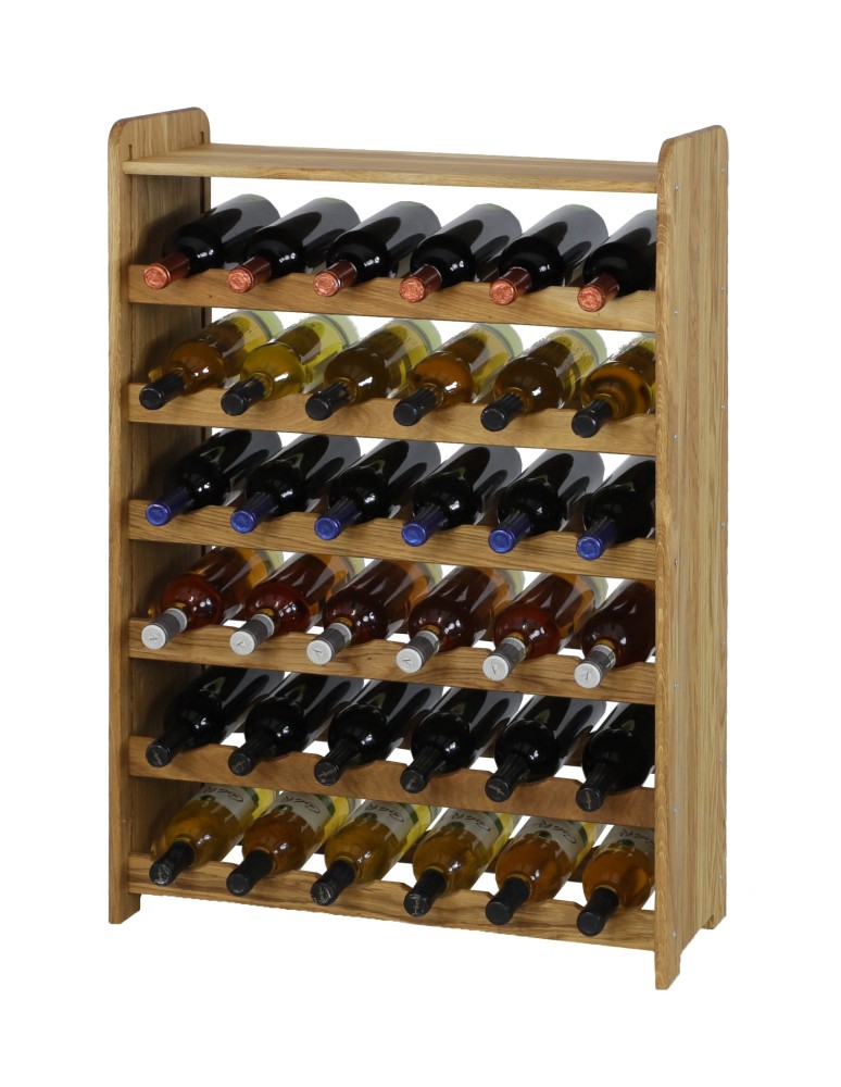 Regały - Dębowy Regał na Wino z Półką RW-22/36 butelek/ Olejowany - product b2b.wamar.biz 5