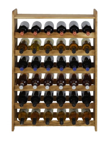 Regały - Dębowy Regał na Wino z Półką RW-22/36 butelek/ Olejowany - product 6