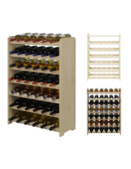 Dębowy Regał na Wino RW-22/42 butelki/ Naturalny