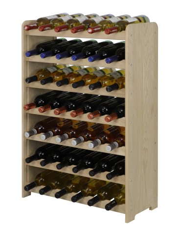 Regały - Dębowy Regał na Wino RW-22/42 butelki/ Naturalny - product 4