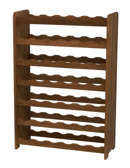 Dębowy Regał na Wino RW-22/42 butelki/ Opalany Olej - product 2