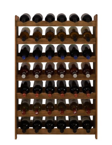 Regały - Dębowy Regał na Wino RW-22/42 butelki/ Opalany Olej - product 4