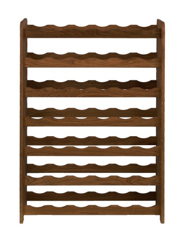 Regały - Dębowy Regał na Wino RW-22/42 butelki/ Opalany Olej - product 6