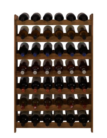 Regały - Dębowy Regał na Wino RW-22/42 butelki/ Opalany Olej - product 7