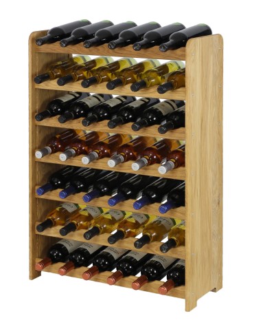 Regały - Dębowy Regał na Wino RW-22/42 butelki/ Olejowany - produkt 7