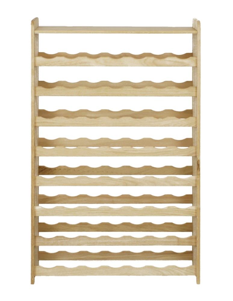 Regały - Dębowy Regał na Wino z Półką RW-22/56 butelek/ Naturalny - product b2b.wamar.biz 5