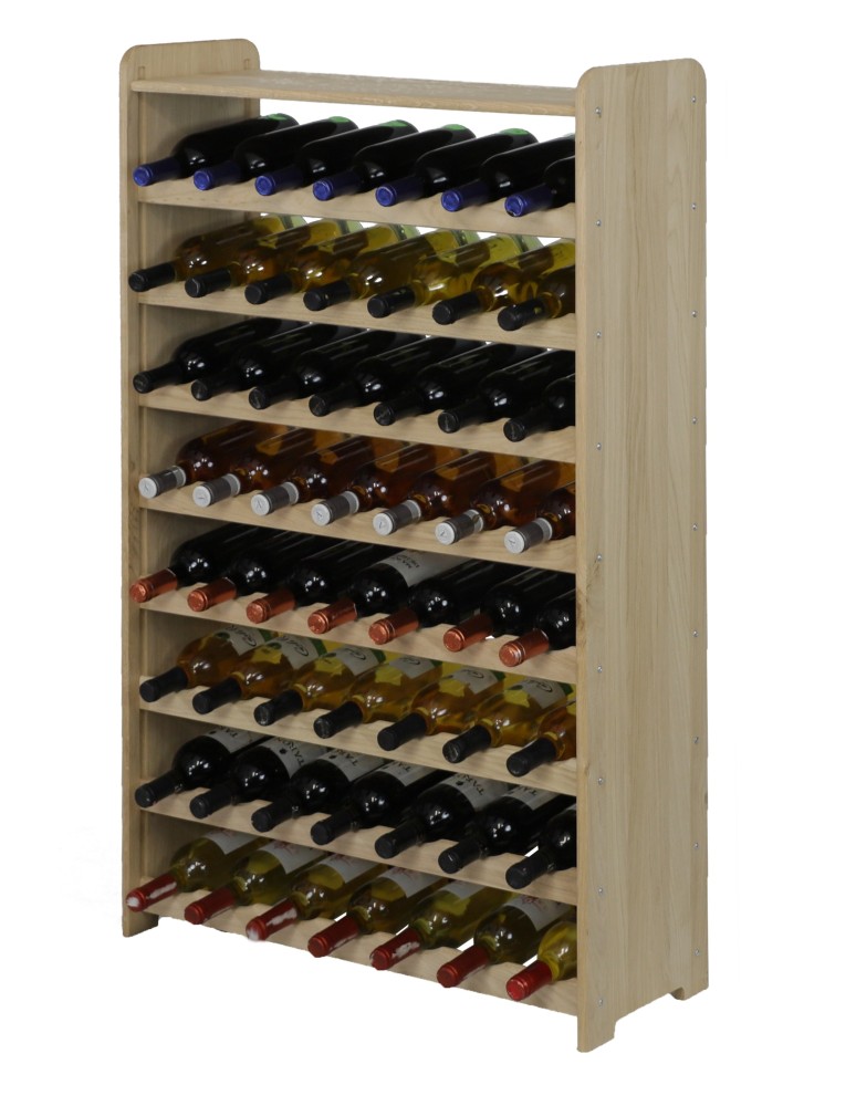 Regały - Dębowy Regał na Wino z Półką RW-22/56 butelek/ Naturalny - product b2b.wamar.biz 6