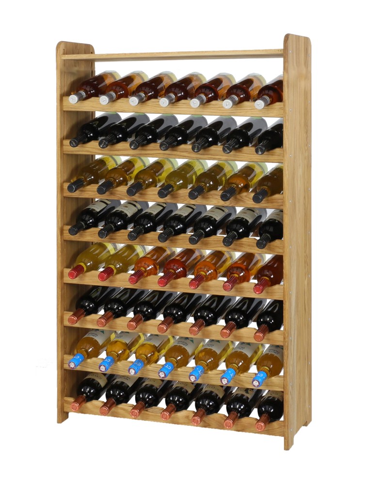 Regały - Dębowy Regał na Wino z Półką RW-22/56 butelek/ Olejowany - product b2b.wamar.biz 3