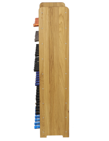 Regały - Dębowy Regał na Wino z Półką RW-22/56 butelek/ Olejowany - product 4