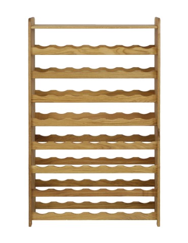 Regały - Dębowy Regał na Wino z Półką RW-22/56 butelek/ Olejowany - product 5