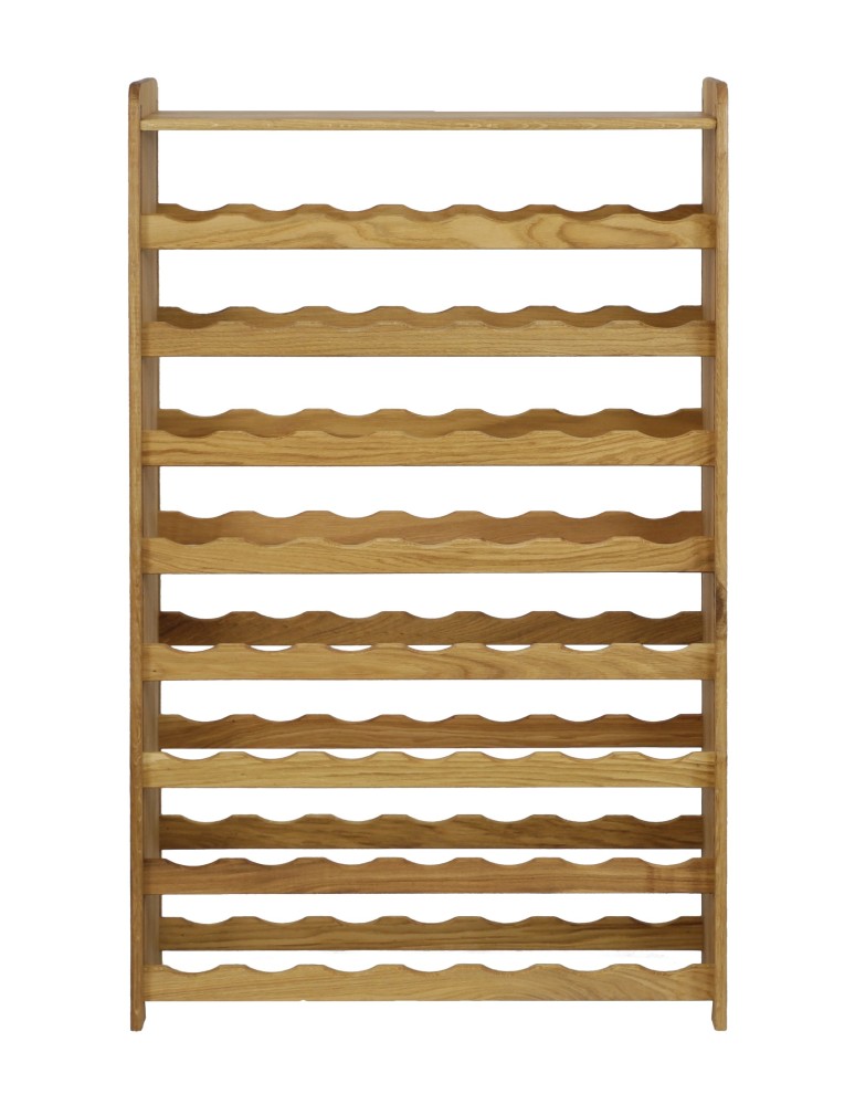 Regały - Dębowy Regał na Wino z Półką RW-22/56 butelek/ Olejowany - product b2b.wamar.biz 5
