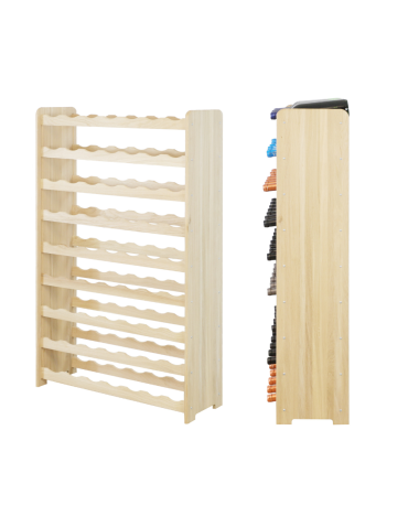 Dębowy Regał na Wino RW-22/63 butelki/ Naturalny