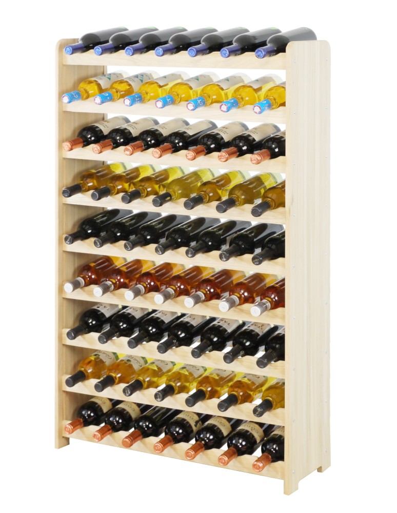 Regały - Dębowy Regał na Wino RW-22/63 butelki/ Naturalny - produkt b2b.wamar.biz 3