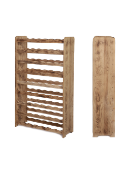 Dębowy Regał na Wino RW-22/63 butelki/ Opalany