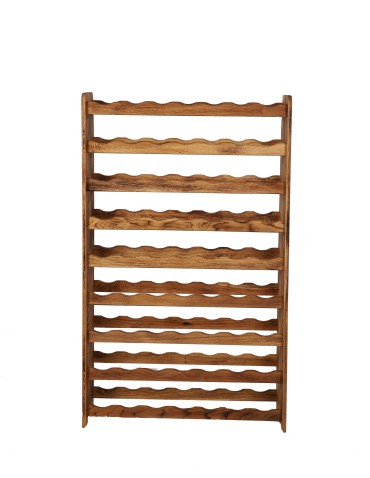 Regały - Dębowy Regał na Wino RW-22/63 butelki/ Opalany Olej - product 6