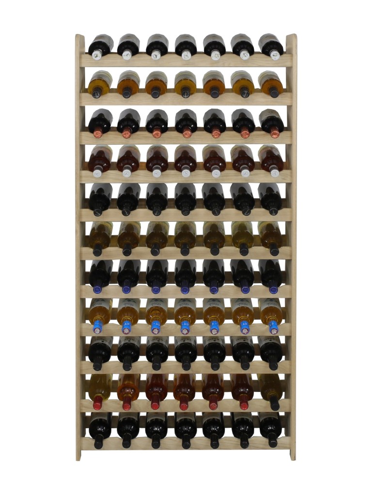 Regały - Dębowy Regał na Wino RW-22/77 butelek/ Naturalny - produkt b2b.wamar.biz 5