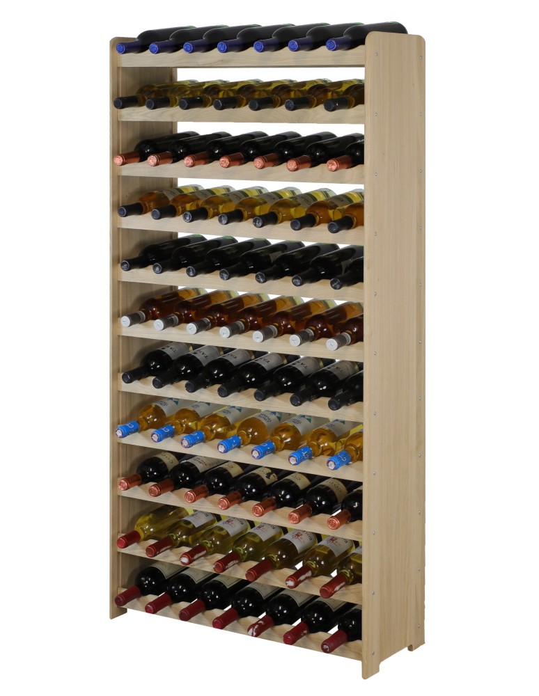 Regały - Dębowy Regał na Wino RW-22/77 butelek/ Naturalny - produkt b2b.wamar.biz 6