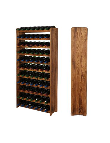 Dębowy Regał na Wino RW-22/77 butelek/ Opalany Olej