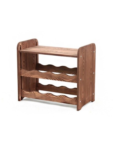 Regały - Regał na wino z półką RW-16 /8 butelek/ - Brązowy Dekor - product 7