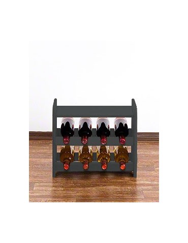 Regał na wino z półką RW-16 /8 butelek/ - Szary - product 2