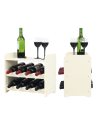 Regał na wino z półką RW-16 /8 butelek/ - Ecru