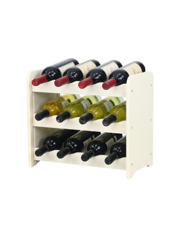 Regały - Regał na wino RW-16 /12 butelek/ - Ecru - product 5