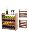 Regał na wino z półką RW-16 /24 butelki/ - Brązowy Dekor