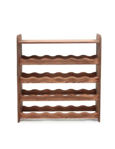 Regały - Regał na wino z półką RW-16 /24 butelki/ - Brązowy Dekor - product 6